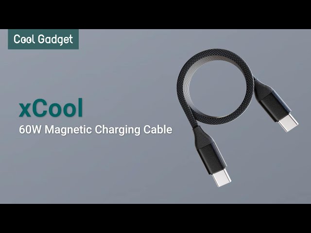 xCool Magnetic USB C Charging Cable with 60W Fast Charging & Braided Design