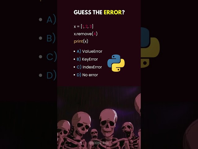 Comment Your Answer          #python #pythonprogramming #pythoncode #python3 #pythondeveloper #pytho