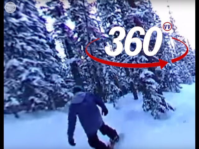 360 VR - Riding Corsair Glades at Breckenridge Ski Resort (Virtual Reality)