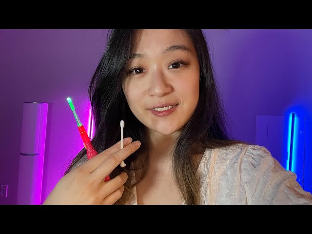 Relaxing ASMR 3D Ear Cleaning in VR!! (with ✨otoscope✨ ear pick and q-tip)