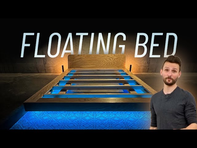 DIY Floating Platform Bed Frame at IKEA Price