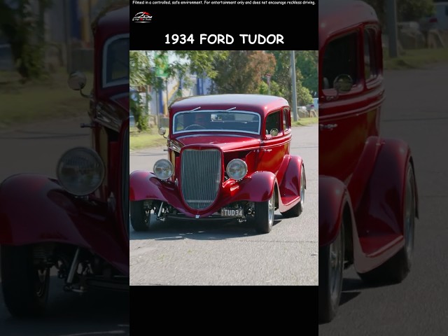 1930s Ford and Chevrolet Rod leaving Joe's Diner Car Meet #ford #chevrolet #v8