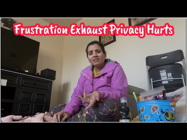 INDIAN VLOGGER IN USA Frustration Exhaust Privacy Hurts Motivational Family vlog 2025