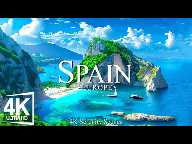 Spain 4K - Journey Through Historic Cities and Stunning Coastlines With Calming Piano Music