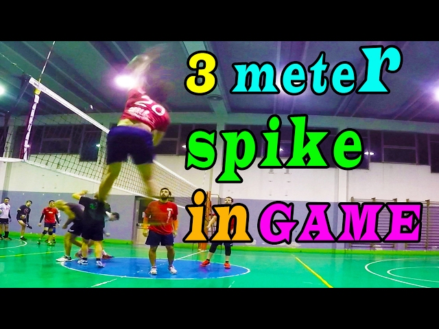 3 Meter Spikes in Game and Warm up 5''7 ft Spiker