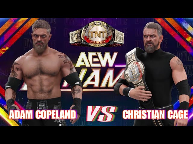 Adam Copeland vs Christian Cage | AEW Dynamite | TNT Championship | Full Match | 2024 #aewdynamite