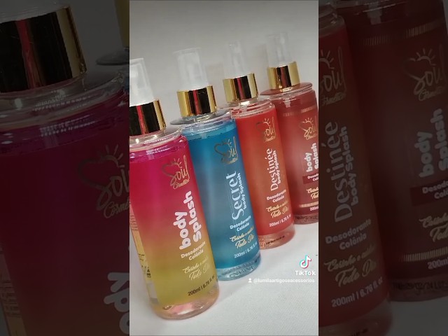 Kit 4 Body Splash Soul Cosméticos Paradox Secret Destinée Soul Red #bodysplash #deocolonia #perfume