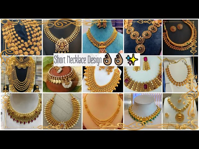 indian traditional necklace designs in gold || gold  necklaces design pictures