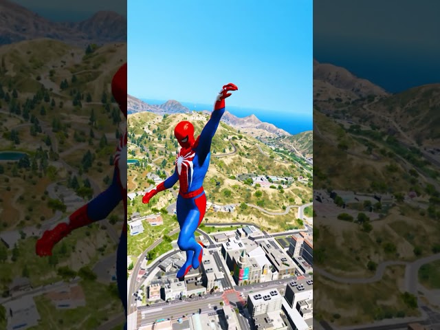 GTA V SPIDER-MAN, Stunt Car Racing Challenge (Euphoria Physics, Fails, Jumps, Funny Moments)