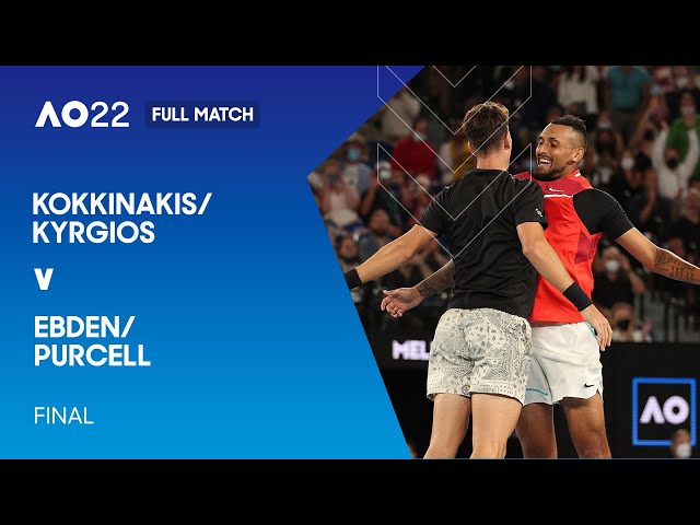 Kokkinakis/Kyrgios v Ebden/Purcell Full Match | Australian Open 2022 Final