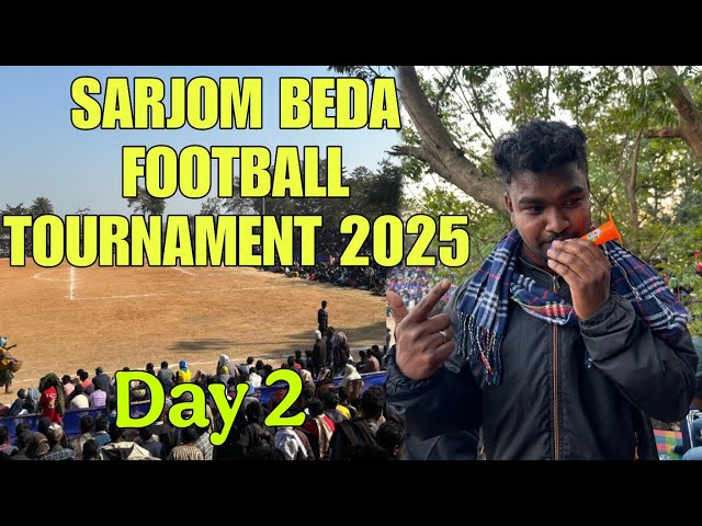 SARJOM BEDA FOOTBALL TOURNAMENT 2025 | DAY 3 |DUMKA FOOTBALL TOURNAMENT 2025 |SANTHALI VLOG #vlogs