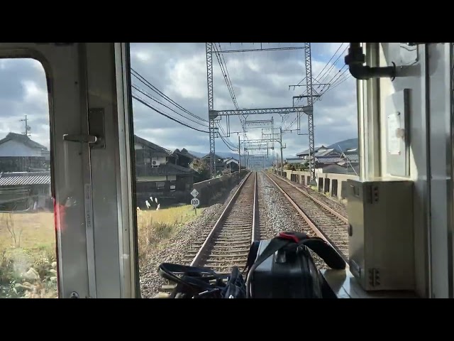 Nabari Akameguchi  【Front view】Express train to Osaka-Uehommachi Kintetsu Railway #train