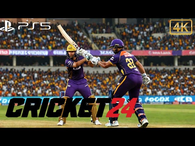 PS5 CRICKET 24|KKR VS SRH|KKR BATING GAMEPLAY |KKR MATCH