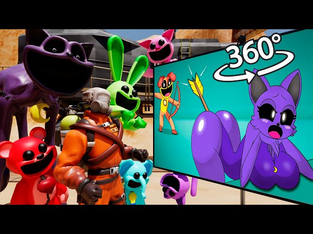 CatNap & Lethal Company React to Poppy Playtime Chapter 3 Meme - Smiling Critters 360 - VR 360 Video