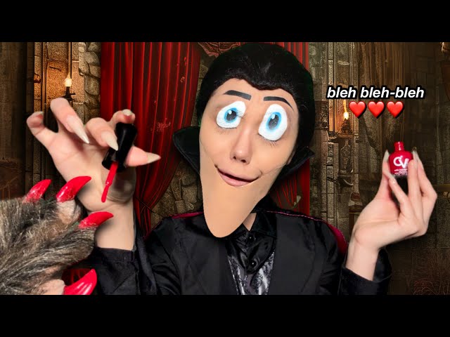 ASMR~ Count Dracula does your nails 🥀 relaxing manicure (you’re a monster)