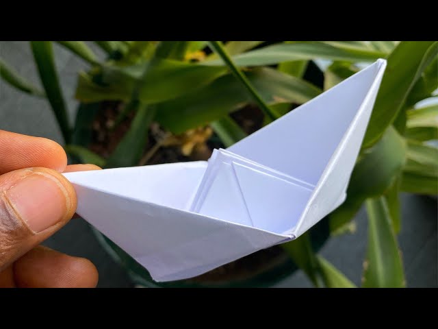 Paper Craft - Origami: How To make A Paper Boat That Can Float On Water