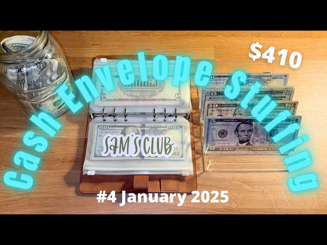 Cash Envelope Stuffing #4 January 2025 // Weekly Budget