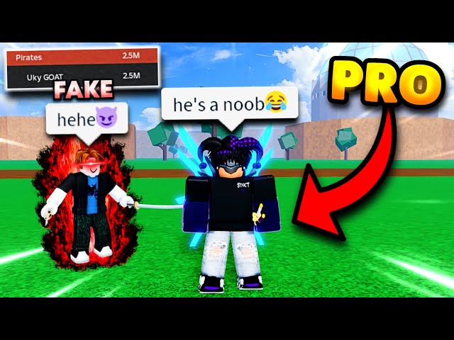 I Went Undercover As a 2.5M BOUNTY Noob, Then CLAPPED Pros In Blox Fruits