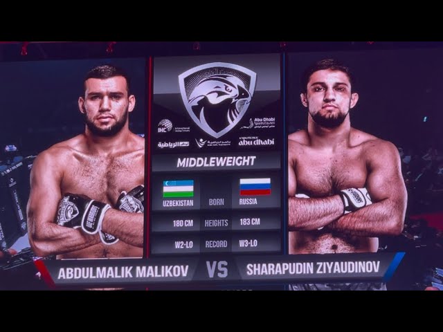 UAE WARRIORS 57 - 🇺🇿 ABDULMALIK MALIKOV VS 🇷🇺 SHARAPUDIN ZIYAUDINOV