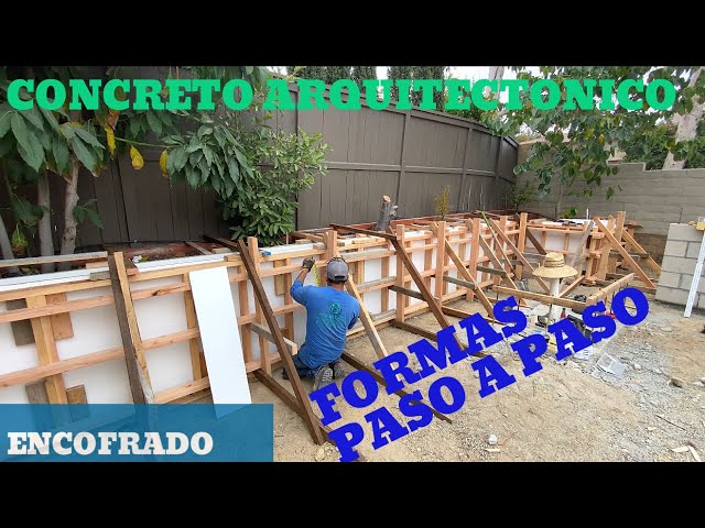 MURO DE CONTENCIÓN DE CONCRETO ARQUITECTÓNICO | Encofrado o formas paso a paso. Del Sur EP. 5