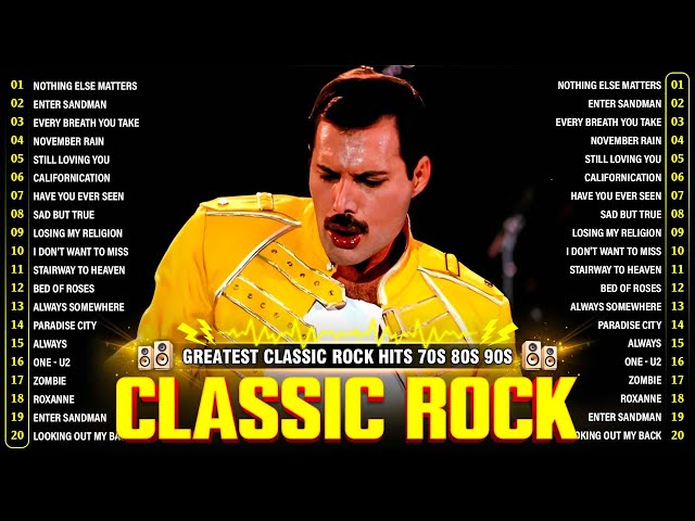 Classic Rock Songs 70s 80s 90s Full Album 🤘 Nirvana, Led Zeppelin, Bon Jovi, Aerosmith, U2, ACDC