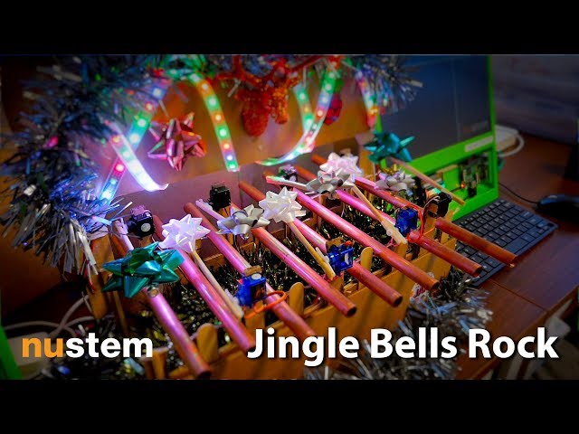 @NUSTEMxmas robot glockenspiel   Jingle Bells Rock