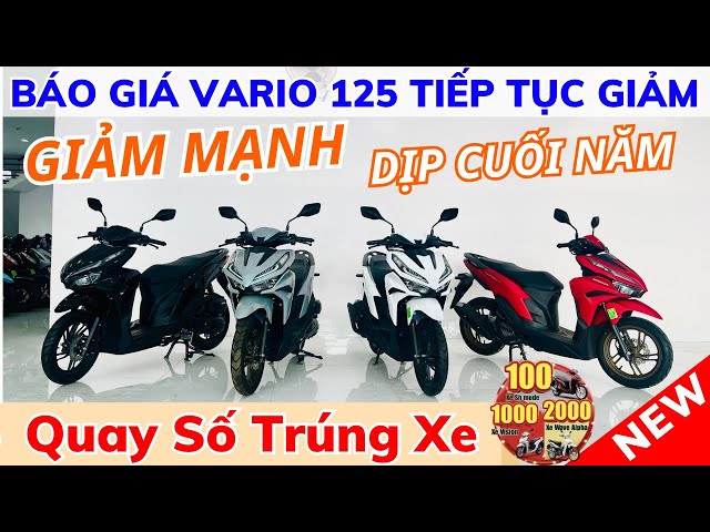 Báo giá Vario 125 màu mới 2025 giảm mạnh dịp cuối năm tại Hồng Đức 10