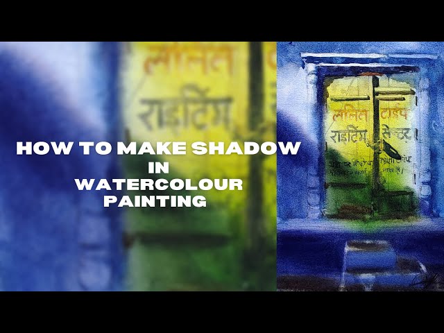 How To Make Shadow In Watercolor Medium / Artist Achintya Hazra