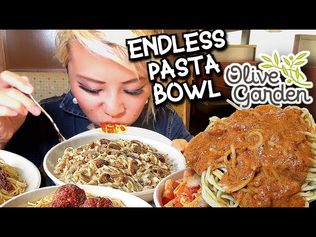 OLIVE GARDEN ENDLESS PASTA BOWL!!! HOW MANY BOWLS CAN I EAT?! #RainaisCrazy