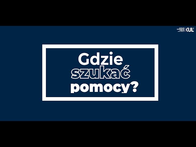 Gdzie szukać pomocy?