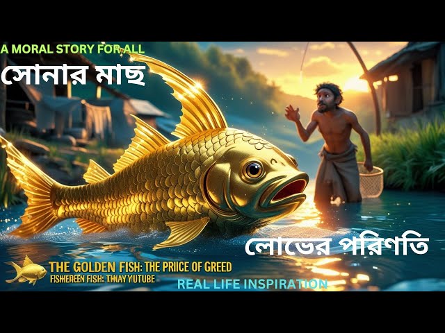 সোনার মাছ: লোভের পরিণতি |  Bangla Golpo | Bengali Moral Stories|