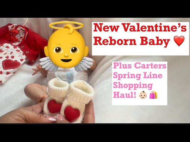 Unboxing New Born Reborn baby👼for Valentine’s ❤️! Plus New Line Carter’s Haul 🛍️!