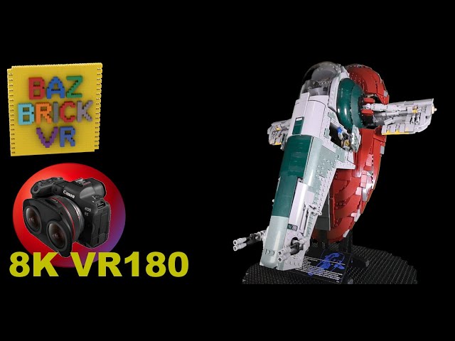 VR180 8K LEGO Star Wars set 75060 Slave I Review in 3D (Travel/Lego ASMR/Music) BazBrickVR S01E08