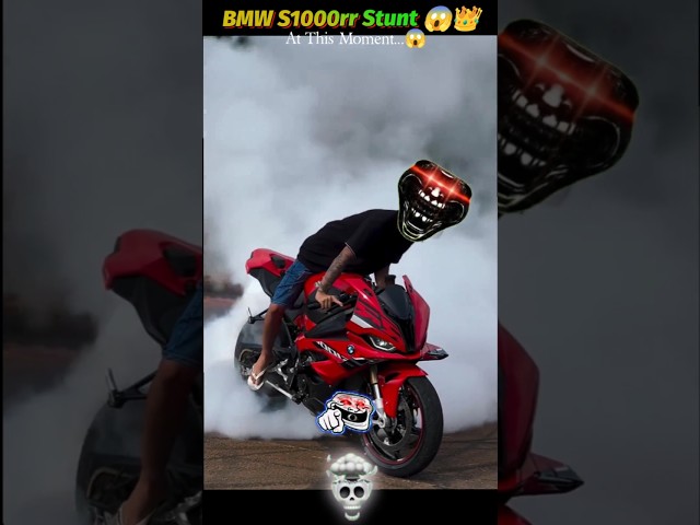 BMW s1000rr Stunt ❤️👑 #rider #automobile #bmw #biker #stunt #drift #automobile #stunt #motorcycle