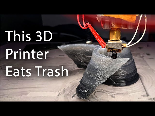 This 3D Printer Eats Trash (ft. Disruptively Useful)