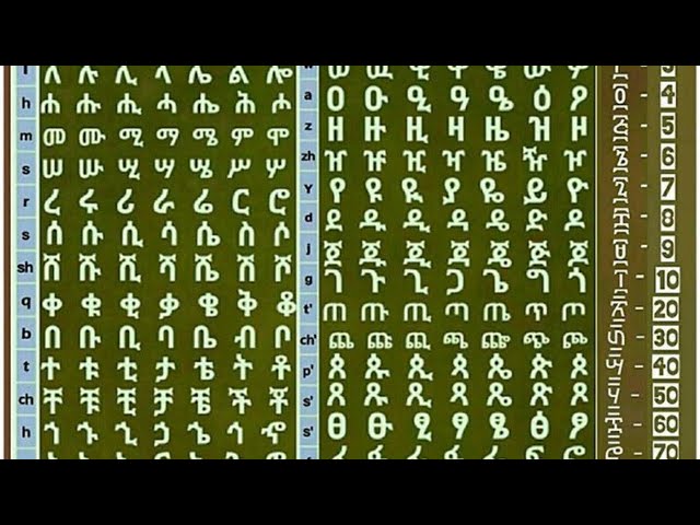 HAHU fidel Song - Geez Alphabet Song - Ethiopian and Eritrean alphabet