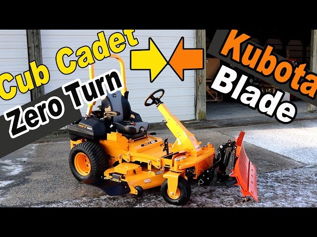 Cub Cadet zero turn | Kubota RTV blade custom install