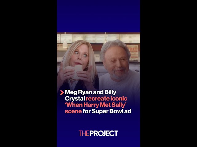 Meg Ryan and Billy Crystal recreate iconic 'When Harry Met Sally' scene for Super Bowl ad