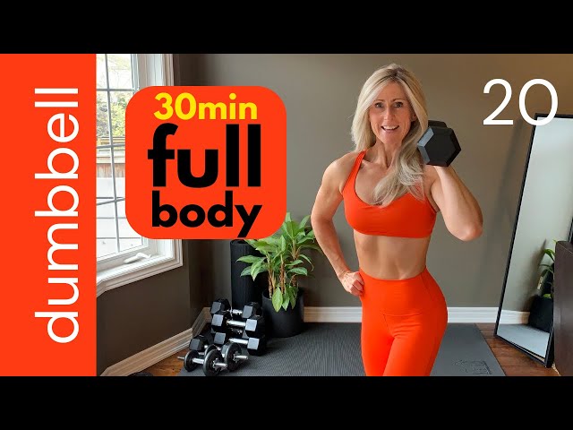 STRENGTH TRAINING at home with dumbbells - 30 min full body workout