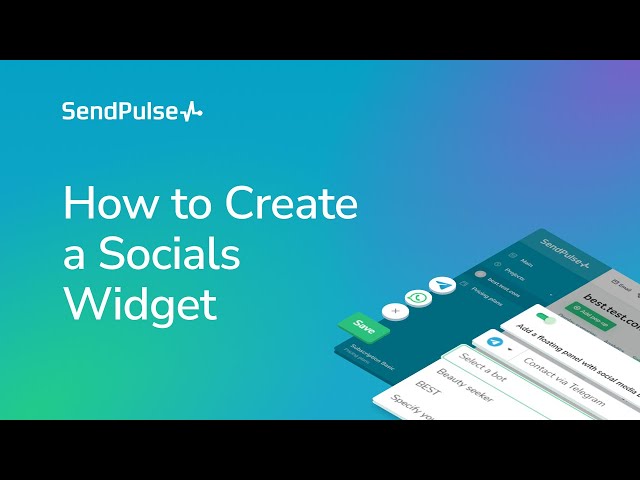 How to Create a Socials Widget