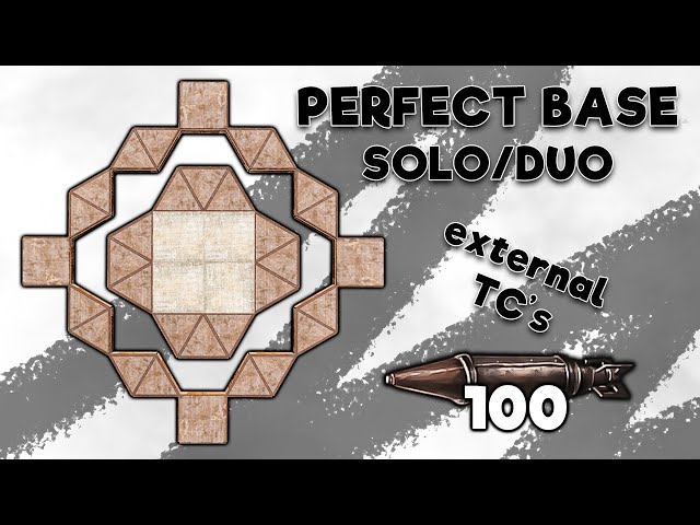 Rust - Perfect Base 2x2 for Solo/Duo design | +100 rockets