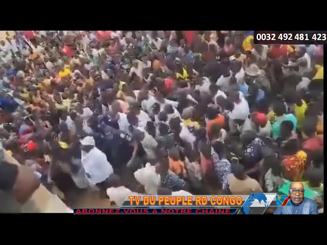 URGENT F. TSHISEKEDI FAIT UN BAIN DE FOULE A KINDU. LES CANDIDATS OCCIDENTAUX OU DE L'ETRANGER...