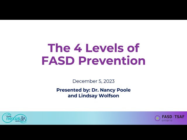 The 4 Levels of FASD Prevention