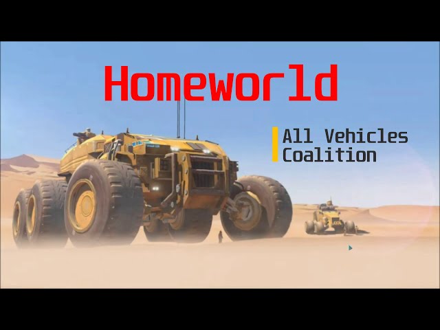 Homeworld Deserts of Kharak - Coalition Faction - Vehicle Showcase