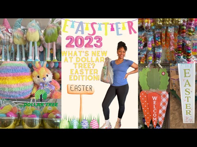 New Dollar Tree Easter items! Dollar Tree Easter decor walk though!