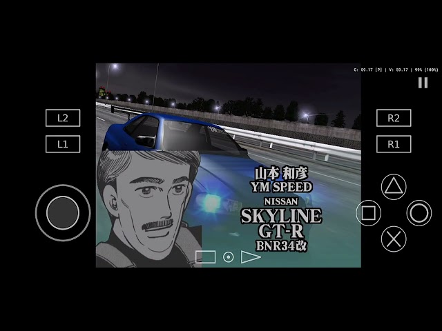 PS 2 Wangan Midnight Gameplay on android using Aethersx2 emulator using POCO F3