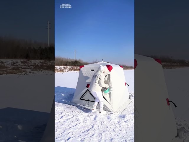 "Elle a vu cette vidéo et a tout quitté pour vivre sur la glace... Voici pourquoi ! 🎣❄️"