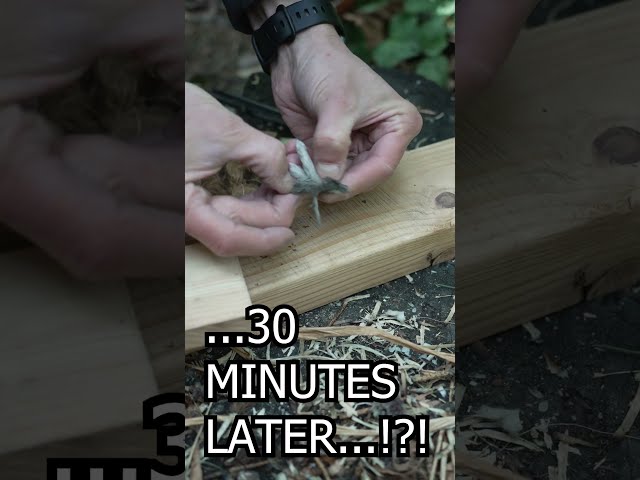 Fire Challenge: 2 Ways To Start A 🔥 #survival #bushcraft #camping #fire #outdoorsurvival