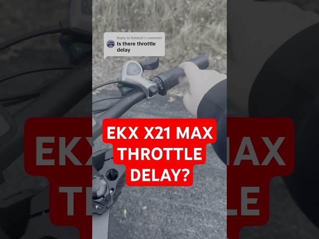 EKX X21 Max Throttle Test – Is There Any Delay? 🚴⚡