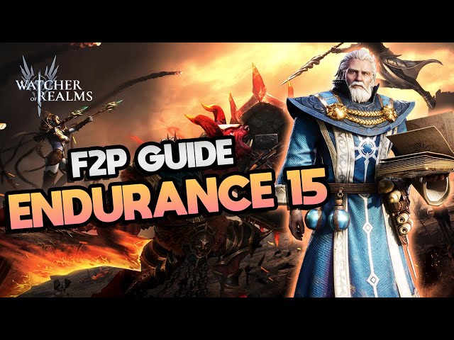 How to Beat Endurance Promotion Raid 15 F2P ⁂ EASY BEGINNER GUIDE ⁂ Watcher of Realms